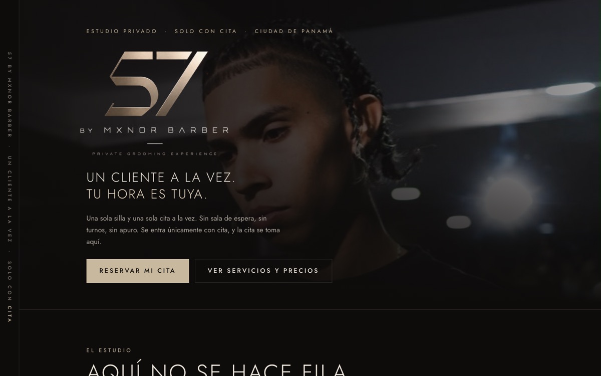 Portada de la página de 57 by Mxnor Barber